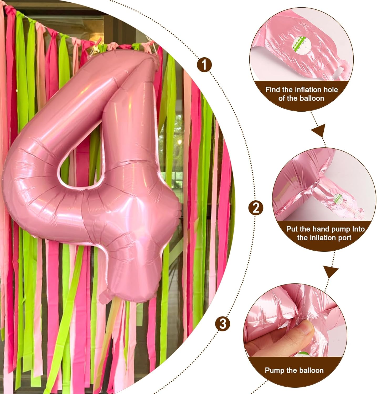 Pearl Pink Huge Number 30 Balloons - 40 Inch Birthday Celebration Decor for 30th Anniversaries