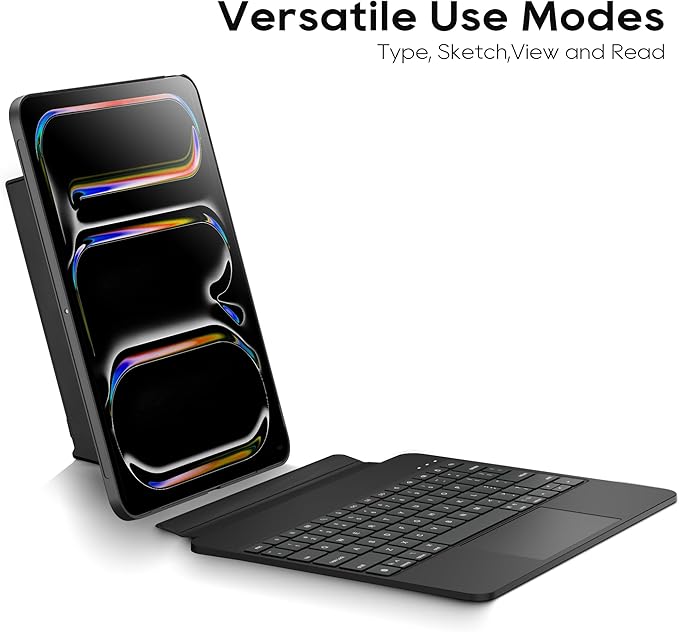 edaiser Detachable Keyboard Case for iPad Air 13-inch & Pro 12.9" (6th-3rd)