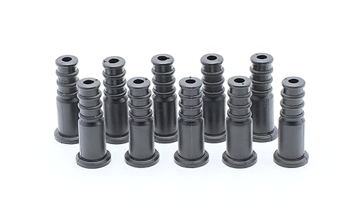 THE CIMPLE CO Coaxial Cable Weather Boot for RG6 Connectors, RG59 Ends - Coaxial Boots with Weathertight Seal - Black, 100 Pack