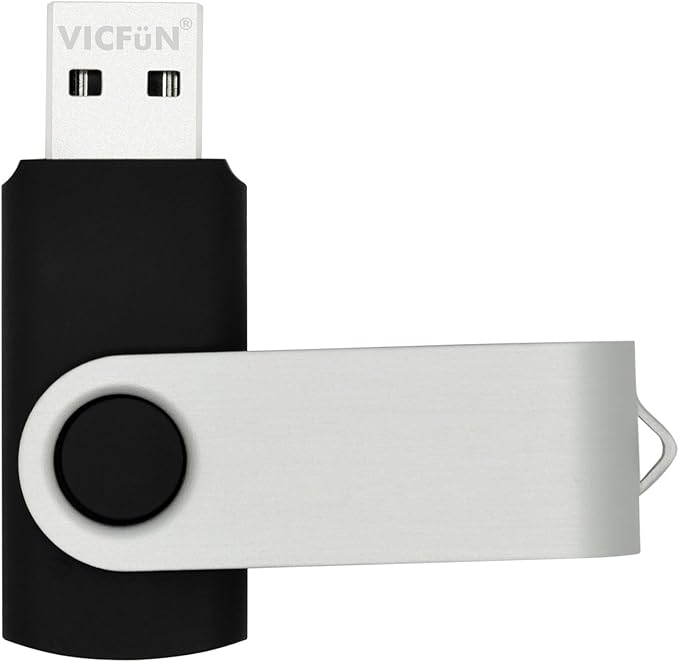 VICFUN 20 Pack 16GB USB Flash Drives Bulk 16GB Flash Drive 20 Pack USB Memory Stick 16GB USB 2.0-Black