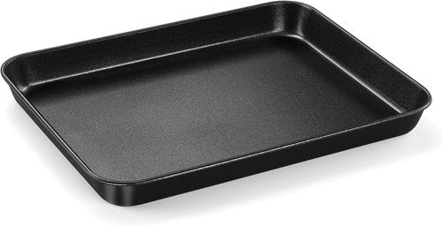 E-far Nonstick Toaster Oven Tray - 10.5x8 Inch Baking Sheet Pan for Cookies & Bacon | Easy Clean, Heat Resistant