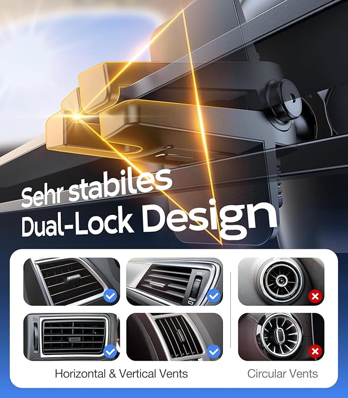 TORRAS【96+LBS Strongest Suction Ultra-Durable Cell Car Phone Holder Mount