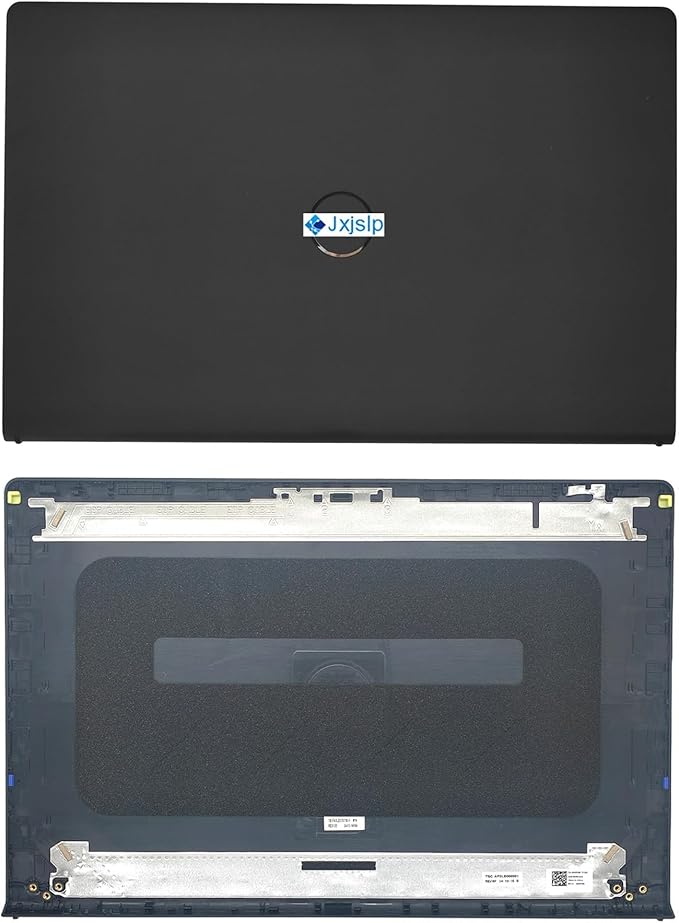 Jxjslp Replacement LCD Back Cover Top Case Lid Front Bezel Frame with Hinges for DELL Inspiron 15 3510 3511 3515 Series Laptop 0WPN8 00WPN8 9WC73 09WC73 AP3LE000901 Black
