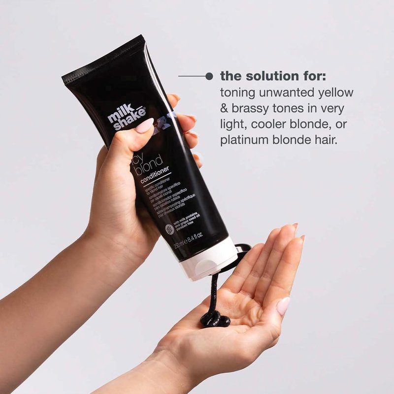 Icy Blond Conditioner - Award-Winning Toning Formula with Black Pigment | Hydrates & Brightens Platinum Blonde Hair