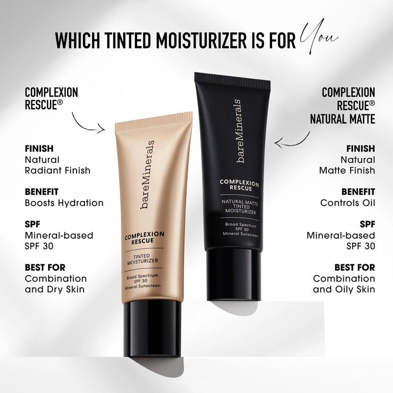 Complexion Rescue Natural Matte Tinted Moisturizer, Cedar 11, Vegan, Cruelty-Free & Dermatologist-Tested