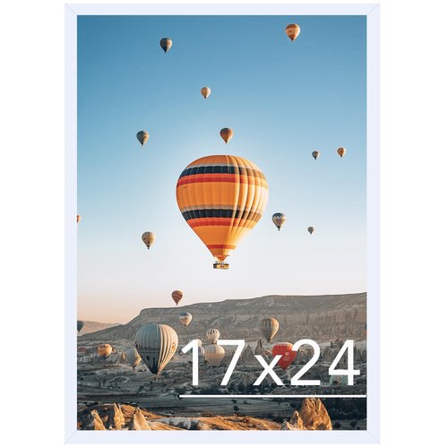 JCJMY 17x24 Picture Frame White for Poster & Photo, Horizontal & Vertical Formats, Wall Hanging, 17 x 24 Gallery Frame