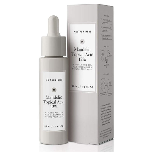 Naturium Mandelic Acid 12% Serum - Anti-Aging Formula with Niacinamide & Fruit Acids | 1 oz