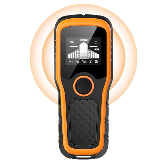 Stud Finder Wall Scanner 5-in-1 - Detector for Wood, Metal, Joists, Pipes, and AC Wires, Upgraded New version Intelligent Chip, High-Definition LCD Display Screen & Audible Alarm