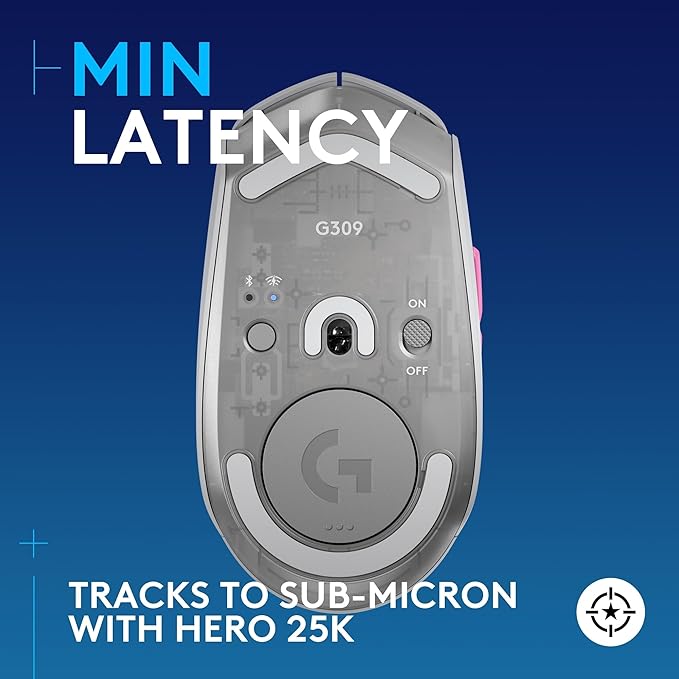 Logitech G309 Lightspeed Wireless Gaming Mouse, Lightweight, LIGHTFORCE Hybrid Switches, Hero 25K Sensor, 300+ Hour Battery Life, 6 Programmable Buttons, PC & Mac - Genshin Impact Limited Edition