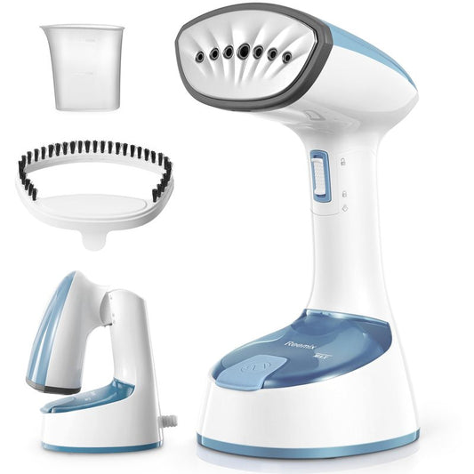 Reemix Steamer for Clothes, Folding Handheld Design Garment Wrinkles Remover, 20g/min Strong Penetrating Steam, 25-Sec Fast Heat-up, for Home, Office and Travel (Blue Gray)