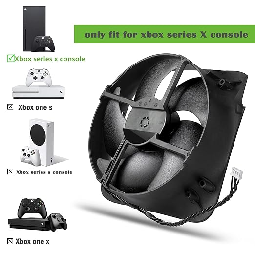 Gorliskl Replacement Internal Cooling Fan for Xbox Series X (XSX) Console，with Opening Tool