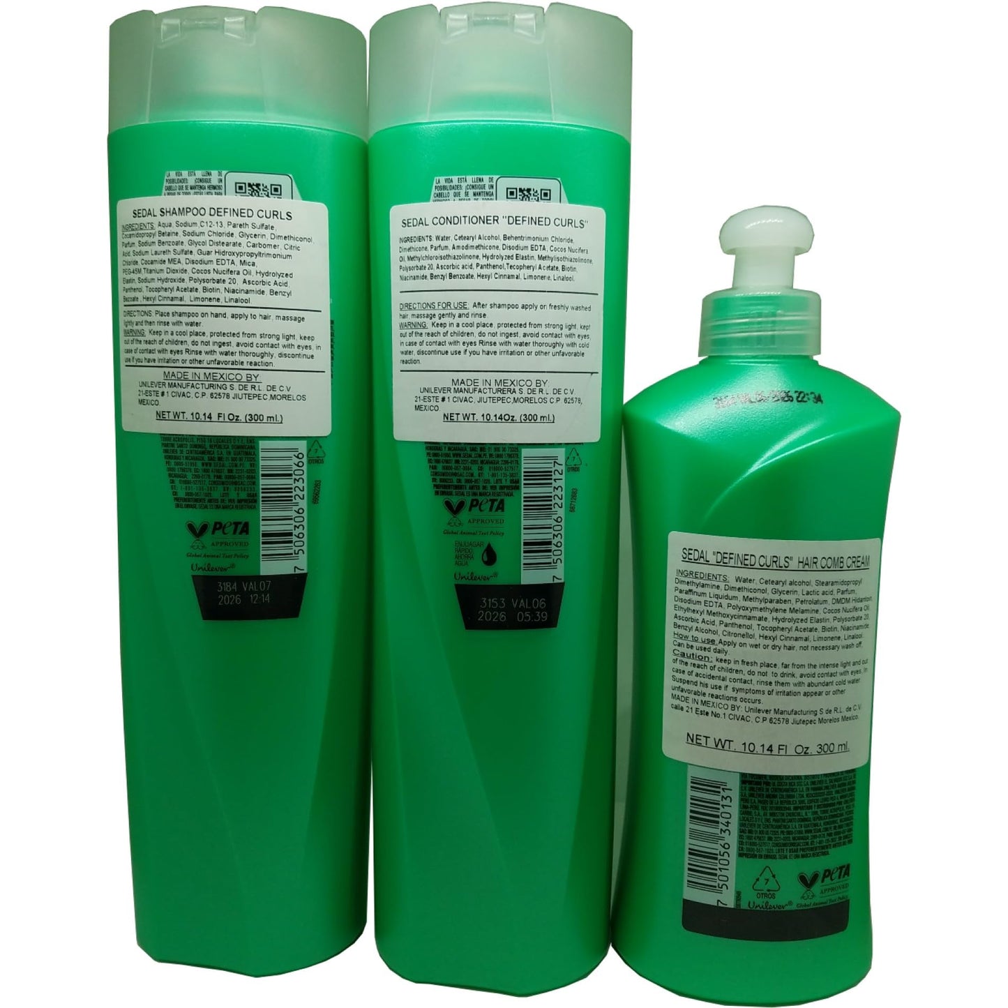 Sedal Rizos Definidos 3 pc Set