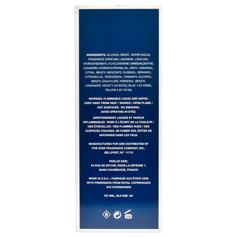 Royal Copenhagen Musk Cologne Spray for Men - 3.4 Oz, Multicolor Fragrance