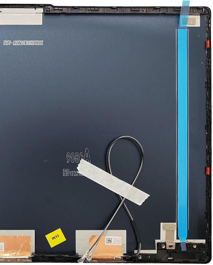 Wzqrps Replacement Laptop LCD Cover Back Rear Top Lid Hinges Front Bezel for Lenovo ideapad 5 15IIL05 15ARE05 15ITL05 5-15IIL05 5-15ARE05 5-15ITL05 5-15ALC05 5CB0X56073 5CB0Z31048 (Dark Blue)