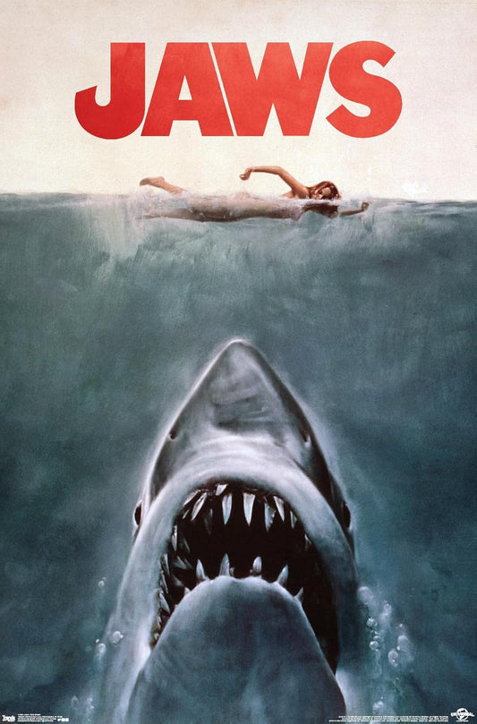 Trends International Jaws Wall Poster - Unframed 22.375" x 34" | Iconic Movie Decor