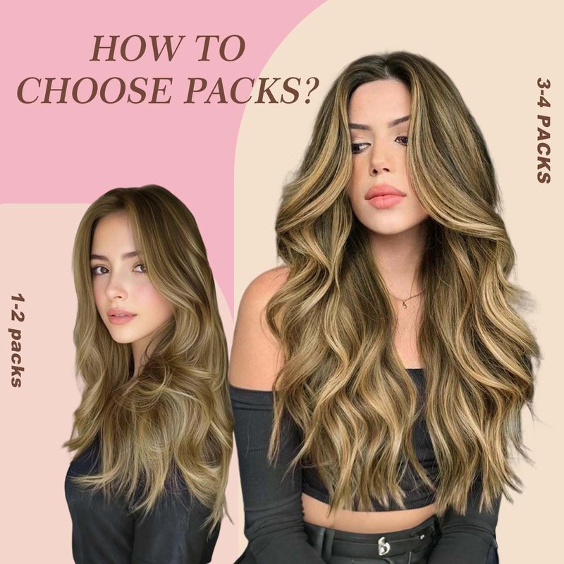 GEELOOK Tape in Hair Extensions Human Hair 18inch Skin Weft Straight Thick Natural with 12 Pieces Replacement Tape 20pcs 50g Chocolate Brown mixed caramel blonde #4/27/4