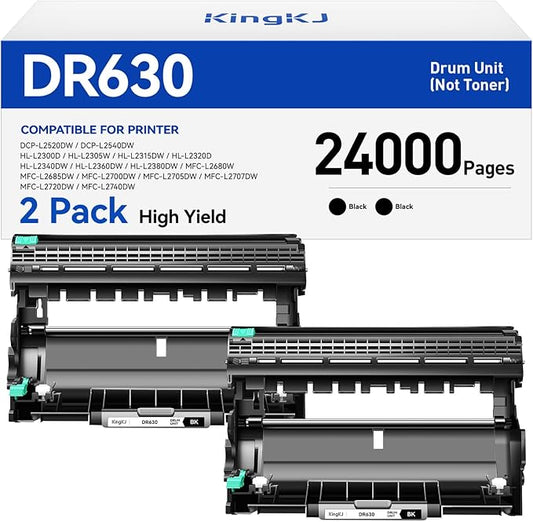 KingKJ DR630 Drum Unit (Not Toner) Replacement Compatible
