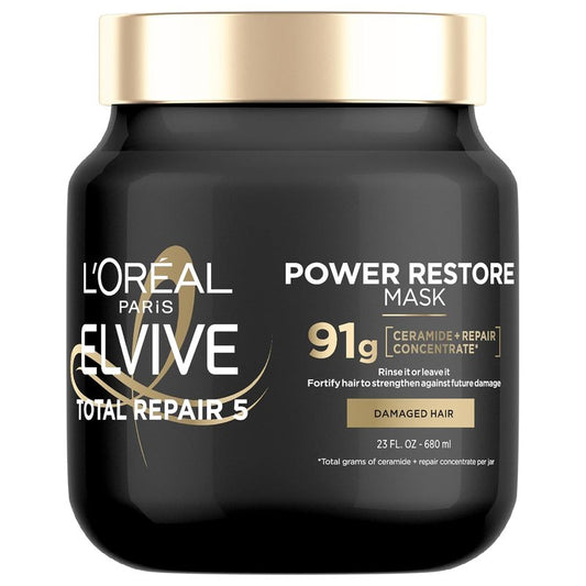 L'Oreal Paris Elvive TR5 Power Restore Treatment - Deep Conditioning Hair Mask for All Hair Types