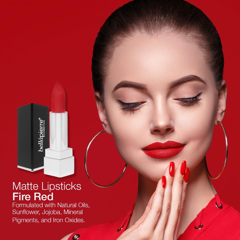 bellapierre Matte Lipstick – Long-Lasting Mineral Lip Color with Vitamins C & E, Nourishing Formula, Natural Matte Finish, Clean, Paraben-Free, Cruelty-Free – 0.12 oz – Antique Pink
