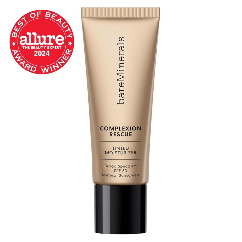 bareMinerals Complexion Rescue Tinted Moisturizer for Face with SPF 30, Full Size, Opal 01, Vegan, Cruelty-Free & Dermatologist-Tested