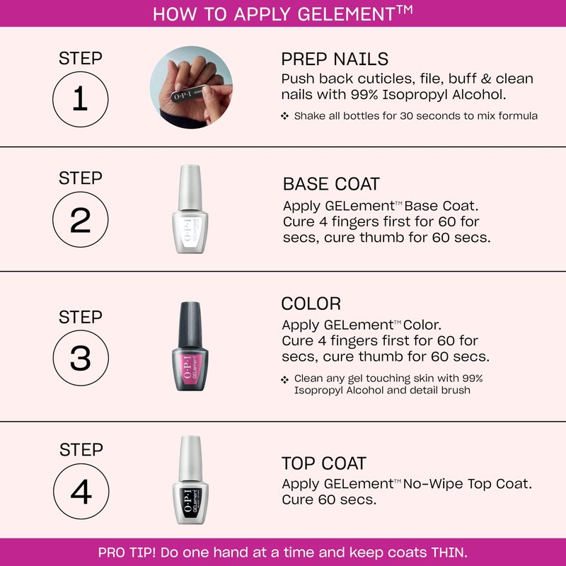 OPI GELement Pompeii Me in Nails | Opaque Cool Bright Purple Crème LED Cure Gel Nail Polish | DIY Salon Quality Gel Manicure | Vegan Formula, Durable Wear with High Shine Finish | 0.3 Fl Oz.