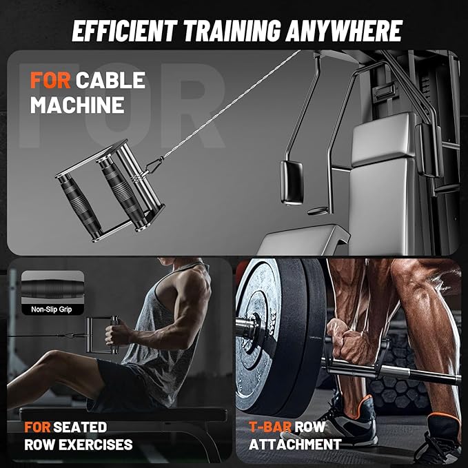 JOTUPLUN Cable Machine Attachment for Home Gym, Tricep Press LAT Pull Down Attachment, Tricep Press Down Cable Accessories for Weight Fitness Multiple Options