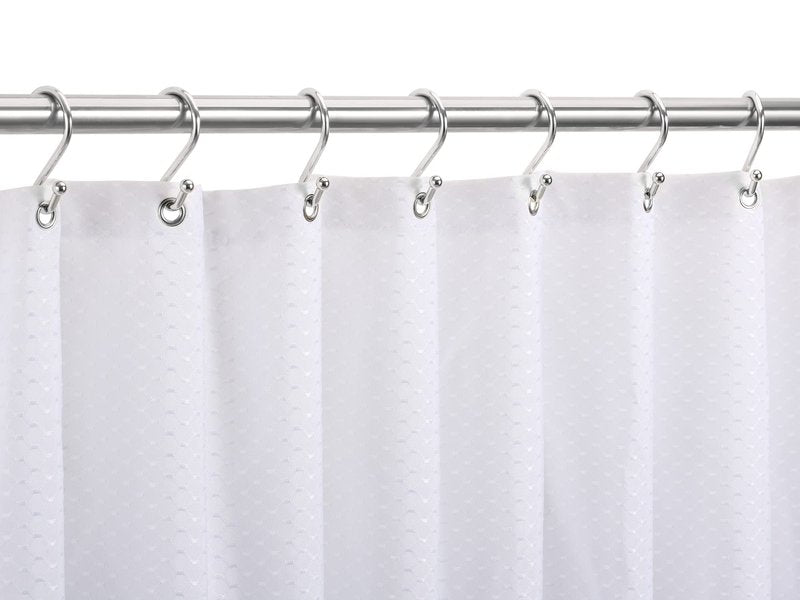 Nickel Shower Curtain Hooks, Rust Proof Shower Curtain Rings for Bathroom, Set of 12 CHICTIE Silver S Shaped Decorative Shower Curtain Hooks Hangers for Bathroom Curtains,Clothing, Towels, etc