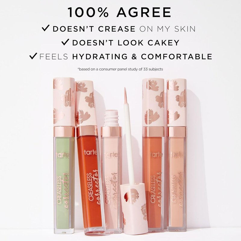 Tarte Creaseless Corrector - Blendable Dark Circle & Blemish Concealer | Hydrating, Vegan, Cruelty-Free