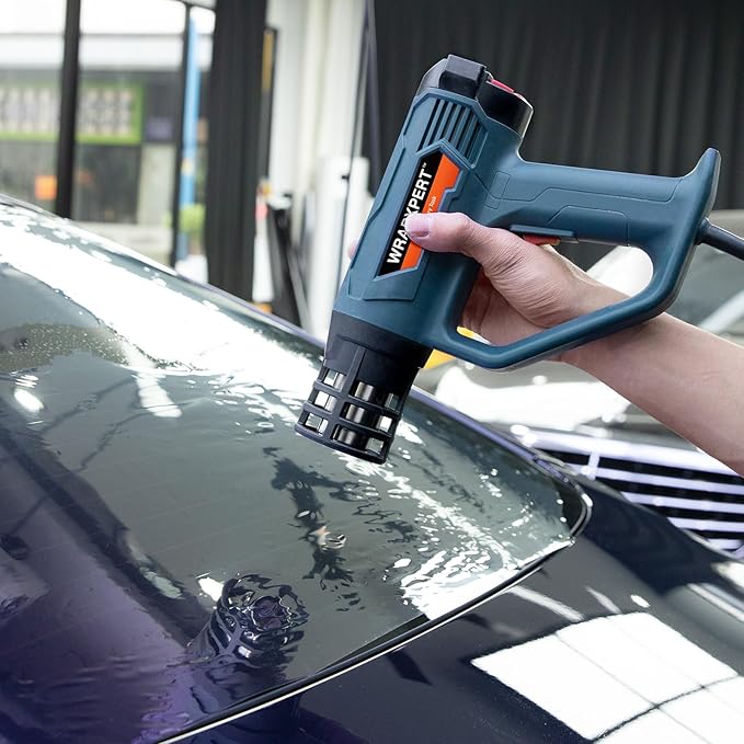 WRAPXPERT Heat Gun for Vinyl Wrap/Window Tint with Digital LCD 2000W 122℉-1202℉（50℃- 650℃) Variable Temperature Control Memory Function for Car Wrap, Crafts, Shrinking Tubing, Stripping Paint