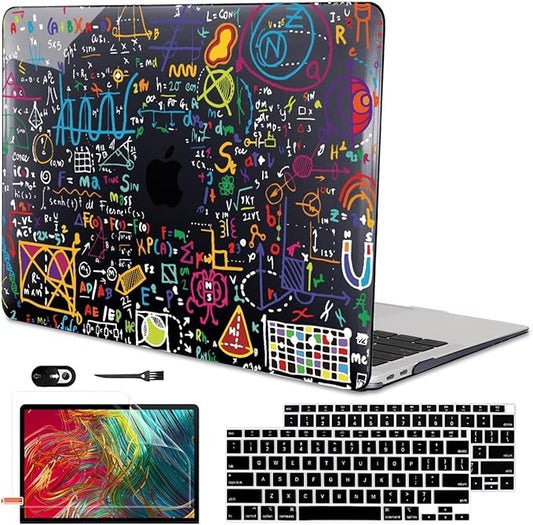 LCMOCICO for MacBook Air 13 Inch Case 2018 2019 2020 2021 Release A2337 M1 A1932 A2179 Touch ID, Plastic Hard Case Keyboard Skin Screen Protector Webcam Cover for Mac Air 13 2021, Abundant Formula