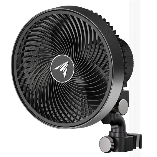 AC Infinity CLOUDRAY S9, Grow Tent Clip Fan 9” with Redesigned Long-Life EC Motor, Custom 10 Dynamic Wind Speeds and 10-Level Oscillation, Weatherproof IP-54, for Hydroponics Circulation Cooling