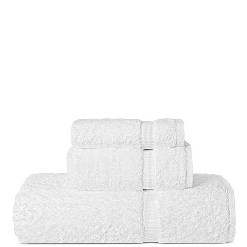 Chakir Turkish Linens | Hotel & Spa Quality 100% Cotton Premium Turkish Towels | Soft & Absorbent (3-Piece Towel Sets, White)