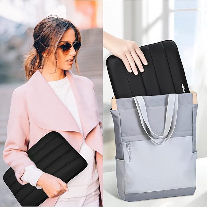 Bagasin 14 Inch TSA Laptop Bag Protective Sleeve Waterproof with 4-Layer Protection for MacBook, HP, Dell, Lenovo, Asus Notebook