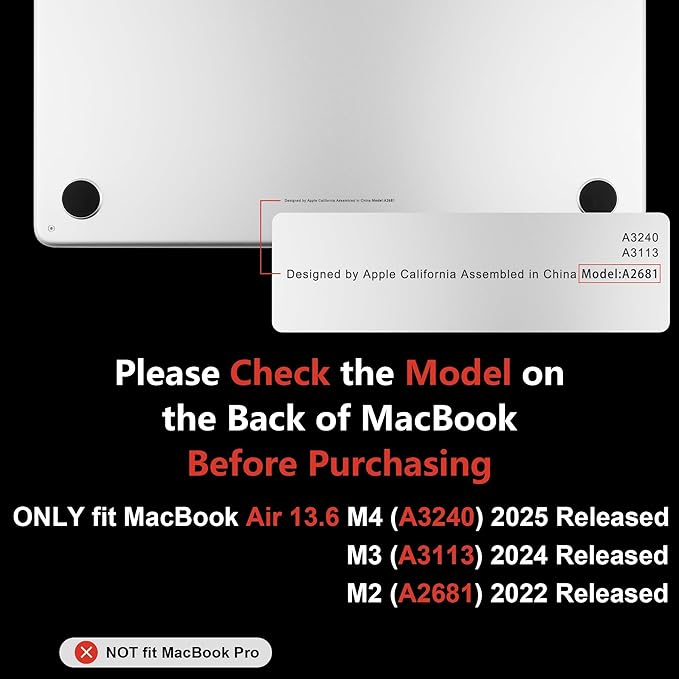 MEEgoodo Case for M5/M4/M3/M2 MacBook Air 13.6 inch Case 2026 2025 2024 2022, Fit Model A3449/A3240/A3113/A2681, Laptop Hard Shell Compatible with MacBook Air 13 inch, Summer Flowers