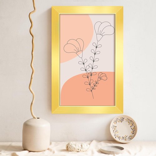 LaVie Home 4x6 Picture Frame Set of 10 - Elegant Gold Frames for Wall Gallery or Tabletop Display