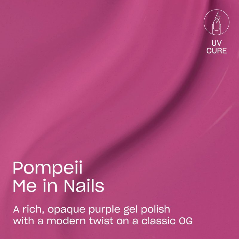 OPI GELement Pompeii Me in Nails | Opaque Cool Bright Purple Crème LED Cure Gel Nail Polish | DIY Salon Quality Gel Manicure | Vegan Formula, Durable Wear with High Shine Finish | 0.3 Fl Oz.