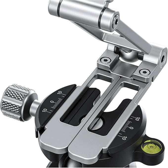 LEOFOTO PS-4 Silver Ultra Compact & Lightweight Smartphone Clamp/Holder/Video/Selfie Stand/Easel Arca/RRS Compatible