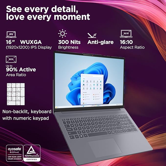 Lenovo ThinkPad E16 Gen 3 16" FHD+ Business Laptop Computer, Intel 14-Core Ultra 5 225H, 32GB DDR5, 128GB SSD, WiFi 6E, Bluetooth 5.3, Backlit Keyboard, Fingerprint Reader, Windows 11 Pro, no Mouse
