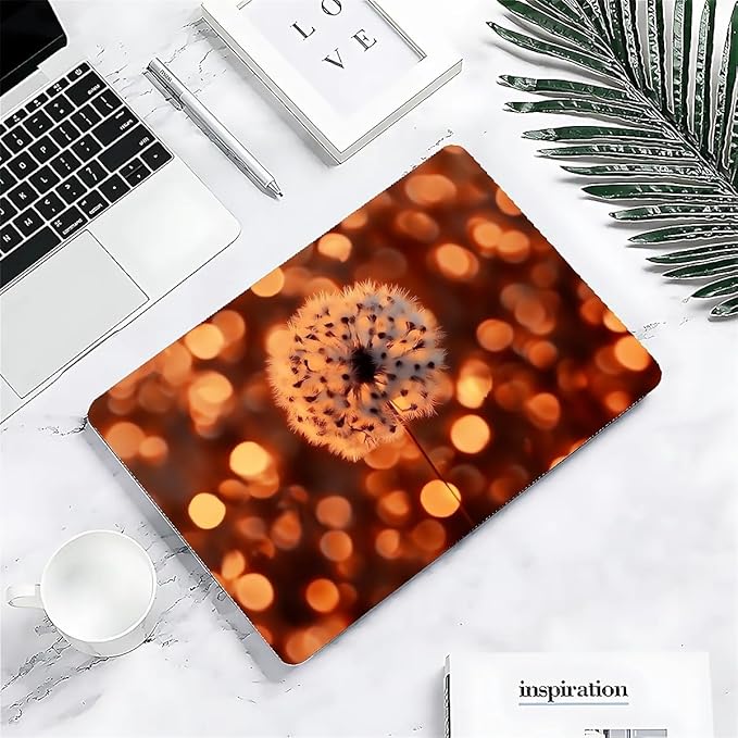 COTAIL Compatible with MacBook Air 13.3 13.6 Inch Case 2022 2021 2020 2019 Plastic Hard Shell Case Cover,13.3 Air (A1932/A2179/A2337), Dandelion