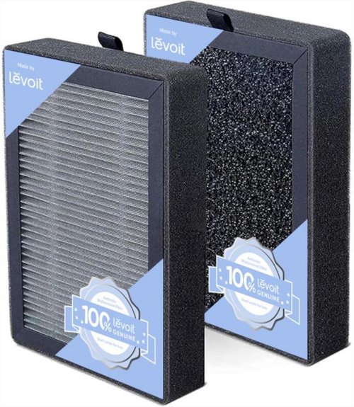 Levoit LV-H128 Air Purifier Filter - Genuine 3-Stage Replacement Set for Dust, Smoke & Pollen | 2-Piece Pack
