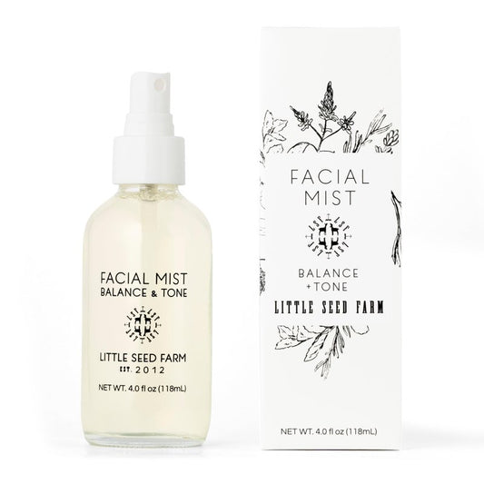 Little Seed Farm Balancing Facial Mist & Toner – Witch Hazel Toner & Pore Minimizer, Net Wt. 4 fl oz | 118ml