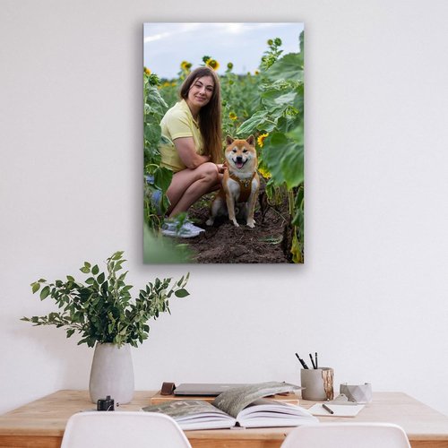 Custom Canvas Prints - Personalized Wall Art for Pet & Family Photos | Perfect Gifts for Mom, Men & Women (16'' W x 24'' H)
