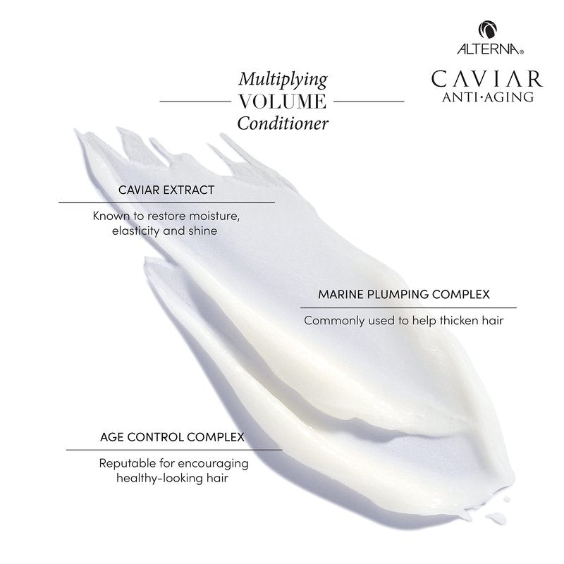 Alterna Caviar Anti-Aging Multiplying Volume Shampoo and Conditioner Set, 8.5-Ounce (2-Pack)