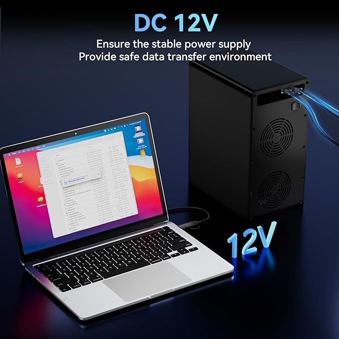 CENMATE Aluminum 8 Bay Hard Drive Enclosure with Cooling Fan for 2.5“/3.5" SATA HDD/SSD with USB A/C 3.0, Support Hot Swappable, Tool-Free HDD Enclosure, DAS(NO RAID/NAS)