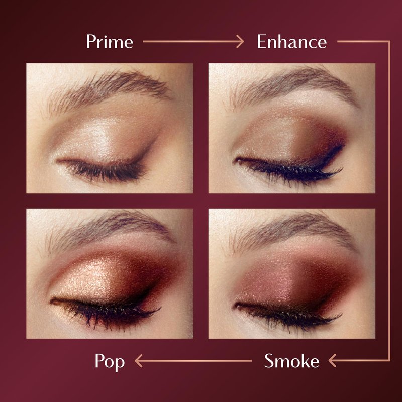 Charlotte Tilbury Luxury Palette Eyeshadow - Shimmer, Metallic & Satin Matte Eyeshadow Quad with a Rich Powder Formula - Includes 4 Complementary Shades - The Golden Goddess