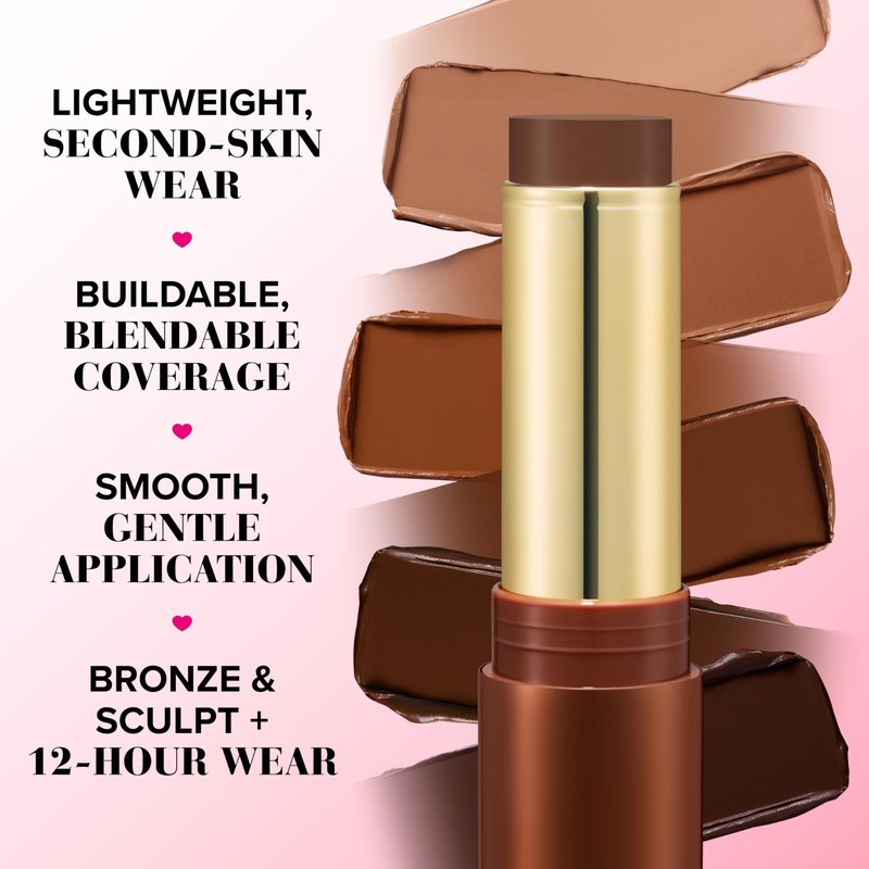 Too Faced Chocolate Soleil Melting Bronzing & Sculpting Stick | Multi-Use, Contour + Cream Bronzer Stick | Lightweight, Satin-Finish with Buildable Coverage, 0.28 Ounce, 0.28 Ounce, Chocolate Caramel