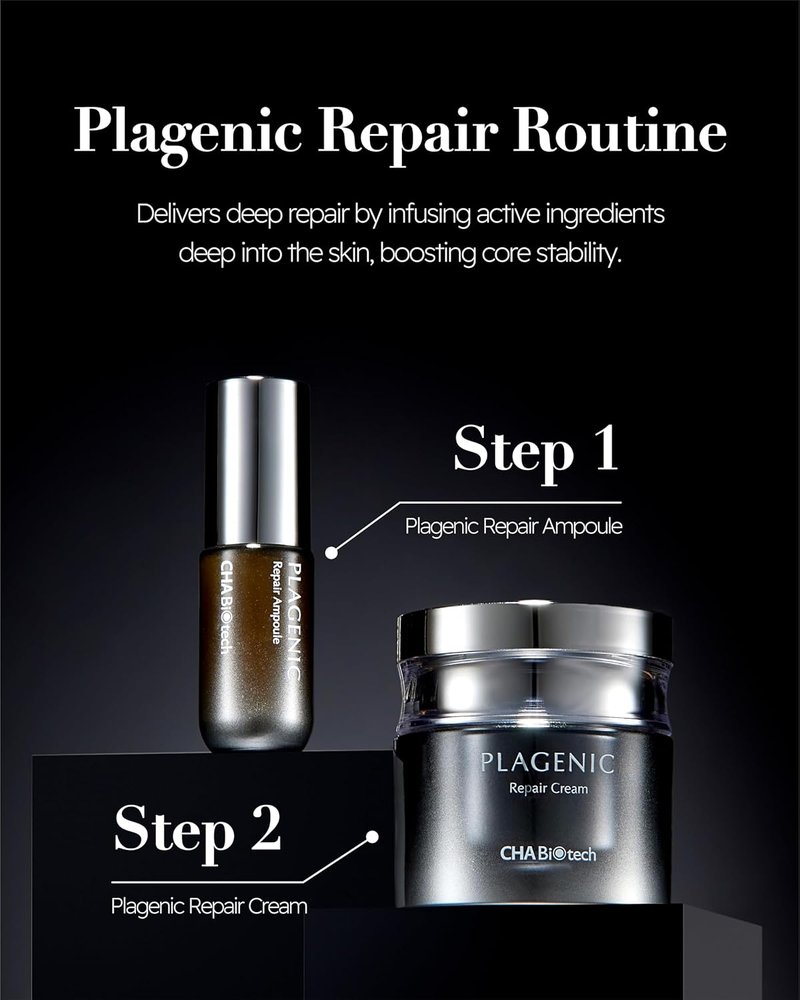 Plagenic Repair Ampoule - Nourishing Moisturizing Serum for Elasticity & Fine Lines | 0.34 fl oz - Korean Skin Care