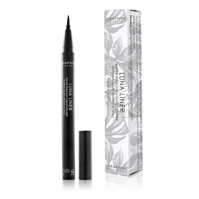 Waterproof Liquid Eyeliner - Long Lasting Ultra Fine Tip Gel Makeup in Black | Smudge Resistant, Perfect for Precision Application