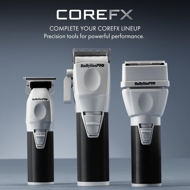 BaBylissPRO COREFX Professional Double Foil Electric Shaver for Men - Waterproof Cordless Wet/Dry Foil Razor with 9,000 RPM Motor and USB-C Charging
