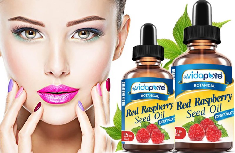 MYVIDAPURE RED RASPBERRY SEED OIL Rubus idaeus WILD GROWTH RAW 100% Pure VIRGIN UNREFINED Undiluted for Skin, Face, Hair, Lip and Nail Care. (1 Fl Oz)